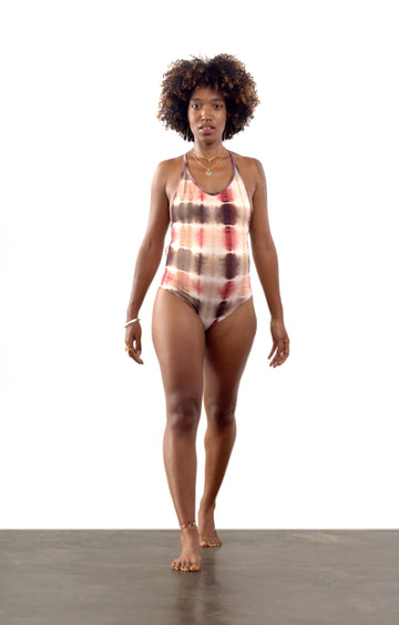 Tangled Kiss Body Suit / Electric Rose